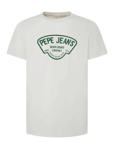 Pepe Jeans Särk 'Cherry' smaragdroheline / valkjas