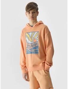 4F Boy's pullover hoodie - coral