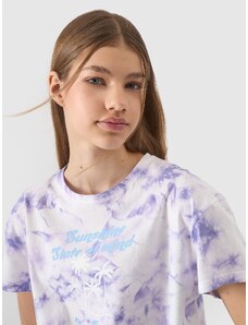 4F Girl's T-shirt with print - multicolour