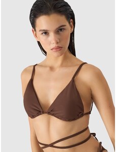 4F Women's bikini top - brown