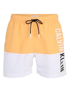 Calvin Klein Swimwear Ujumispüksid oranž / must / valge