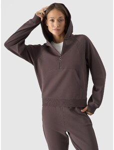 4F Women's pullover hoodie - brown