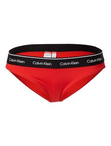 Calvin Klein Swimwear Bikiinipüksid punane / must / valge