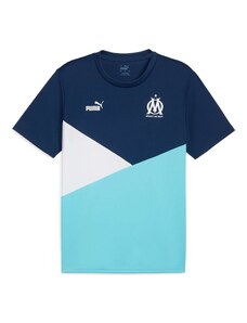 PUMA Funktsionaalne särk 'Olympique de Marseille' mariinsinine / helesinine / valge