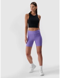 4F Women's short leggings - purple