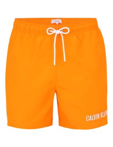 Calvin Klein Swimwear Ujumispüksid tumeoranž / valge