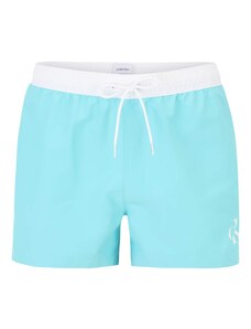 Calvin Klein Swimwear Ujumispüksid rohekassinine / valge