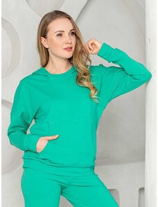 Lega puuvillane kapuutsiga džemper "Solana Green"
