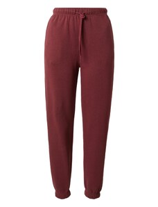 PIECES Püksid 'CHILLI' veinipunane