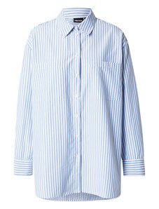 PIECES Pluus 'PCMELIA' sinine / valge