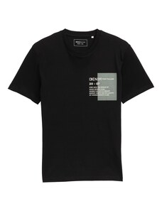 TOM TAILOR DENIM Särk hall / must / valge