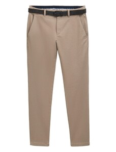 TOM TAILOR Chino-püksid 'Travis' tumebeež / tumepruun