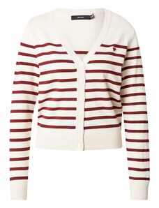 VERO MODA Kampsun 'VMDory' kreem / tumepunane