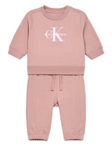 Calvin Klein Jeans Jooksudress rosé / vanaroosa / valge