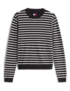 Tommy Jeans Kampsun 'Essential' must / valge