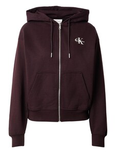 Calvin Klein Jeans Dressipluus baklažaan / valge