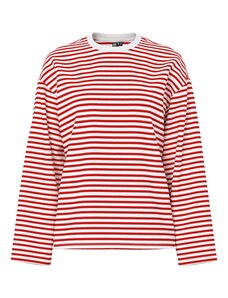 PIECES Särk 'PCSadie' kirsipunane / valge