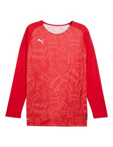 PUMA Funktsionaalne särk 'Teamjaws' punane / melon / must / valge