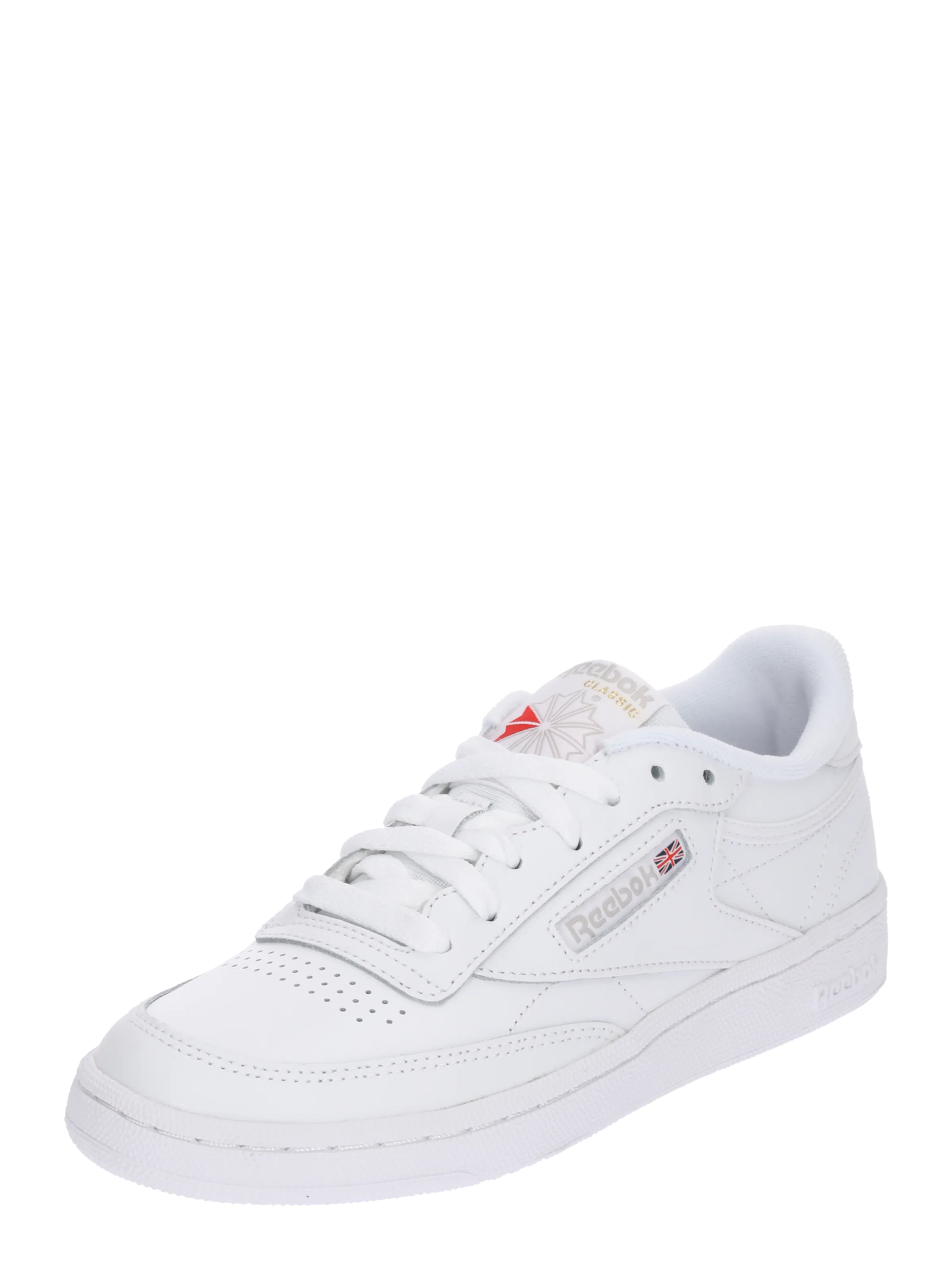 Reebok Madalad ketsid 'Club C 85' hall / punane / valge