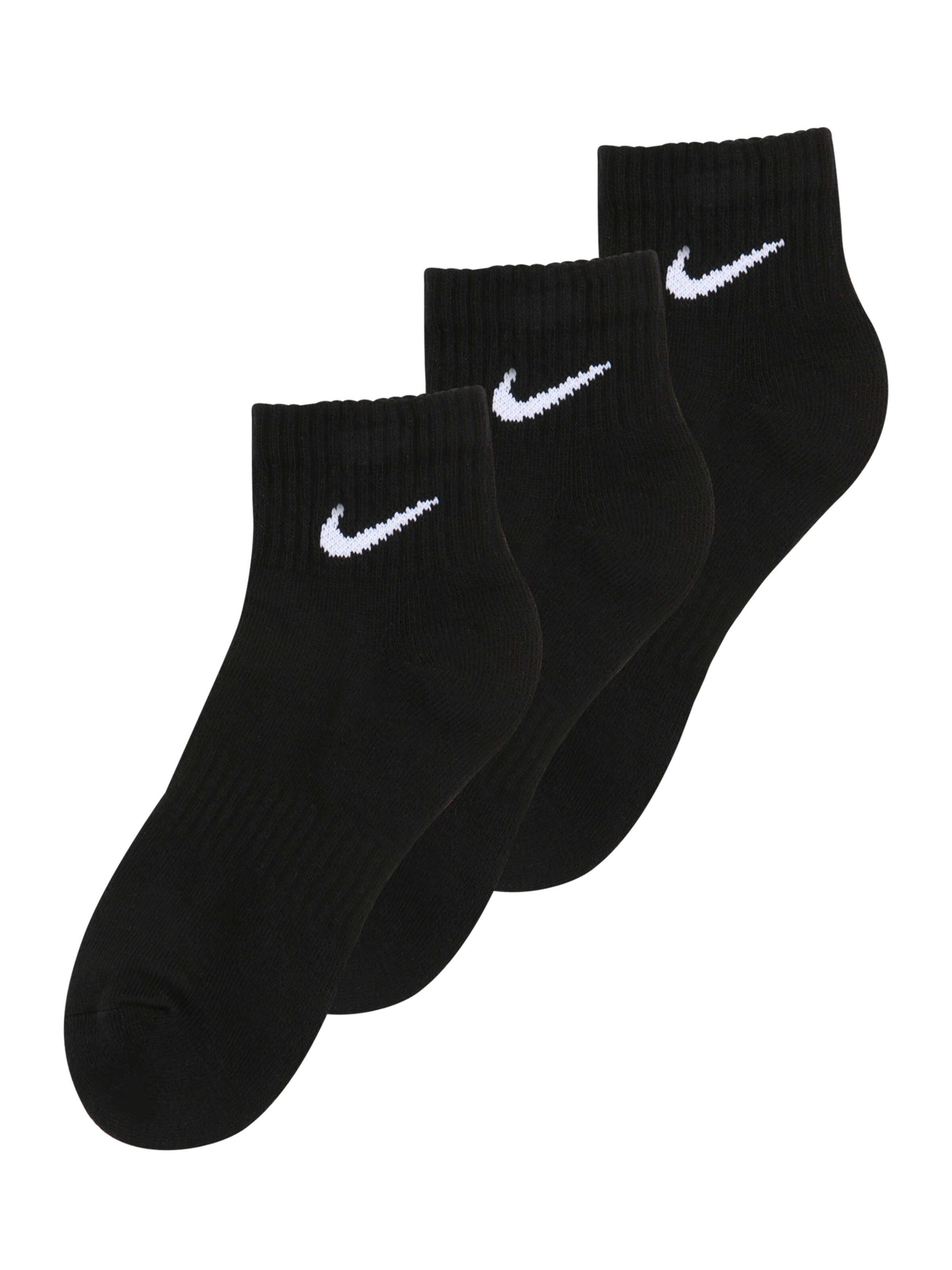 NIKE Spordisokid 'Everyday' must / valge