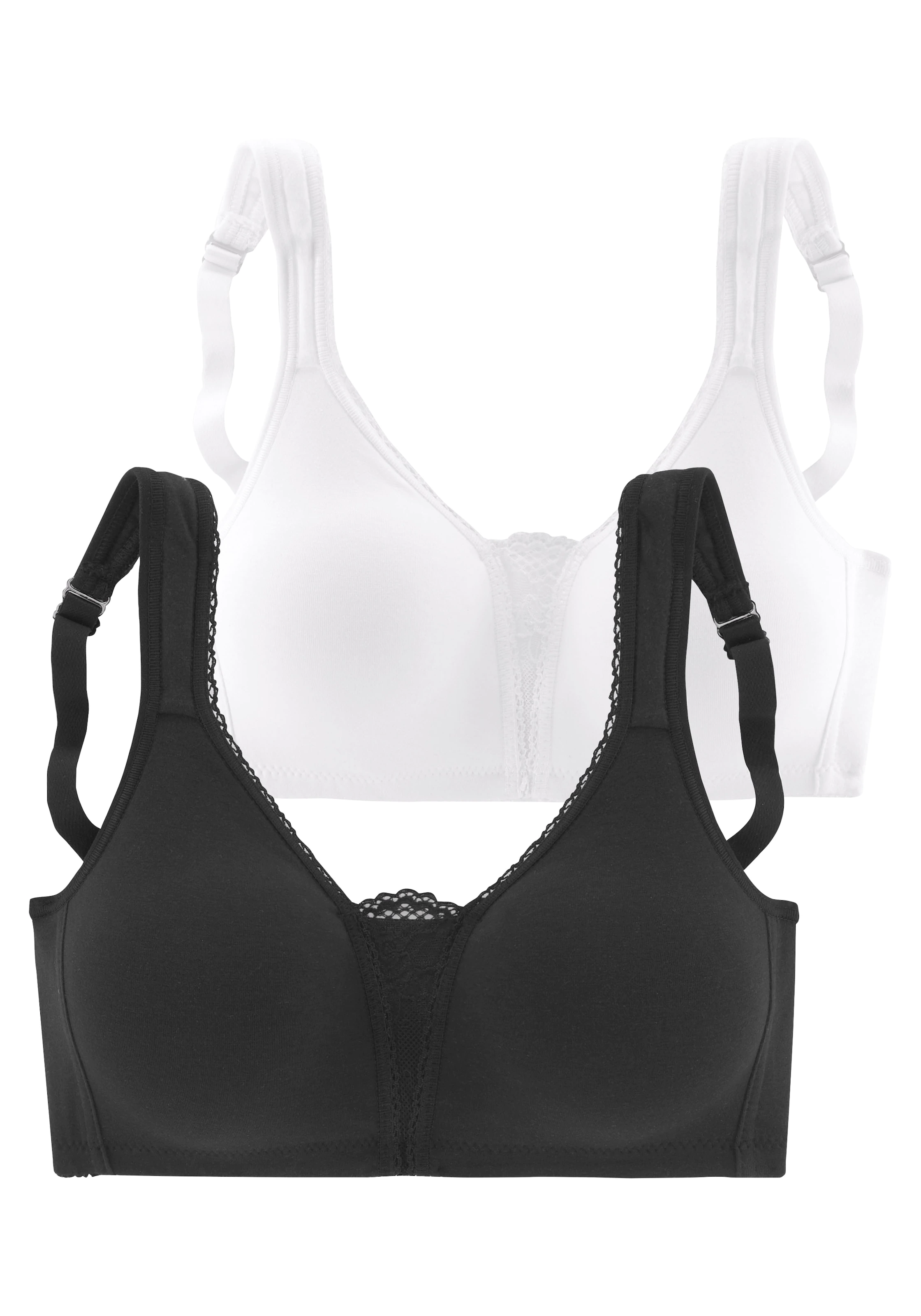 PETITE FLEUR Rinnahoidja must / valge