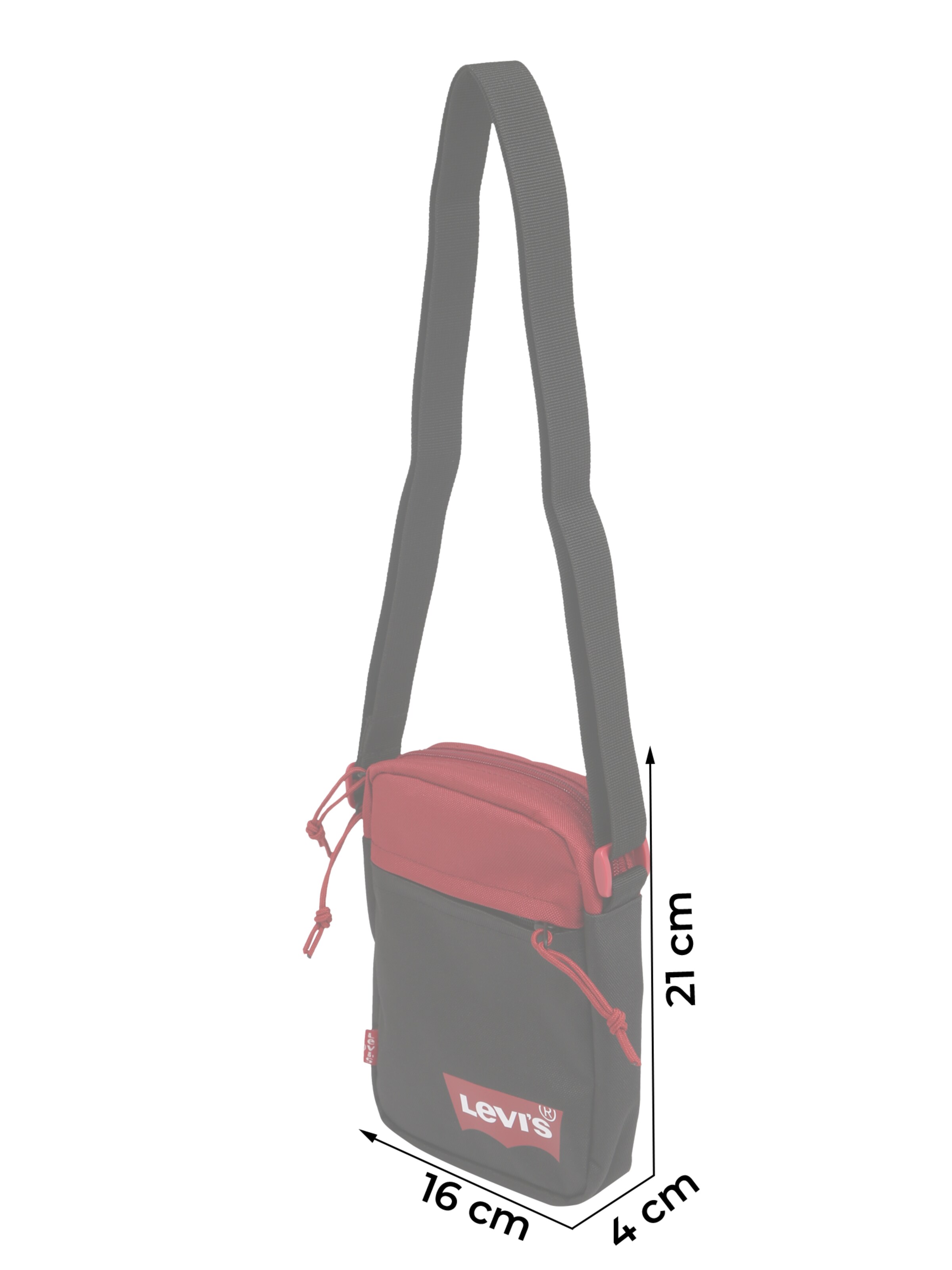 LEVI'S  Õlakott punane / must