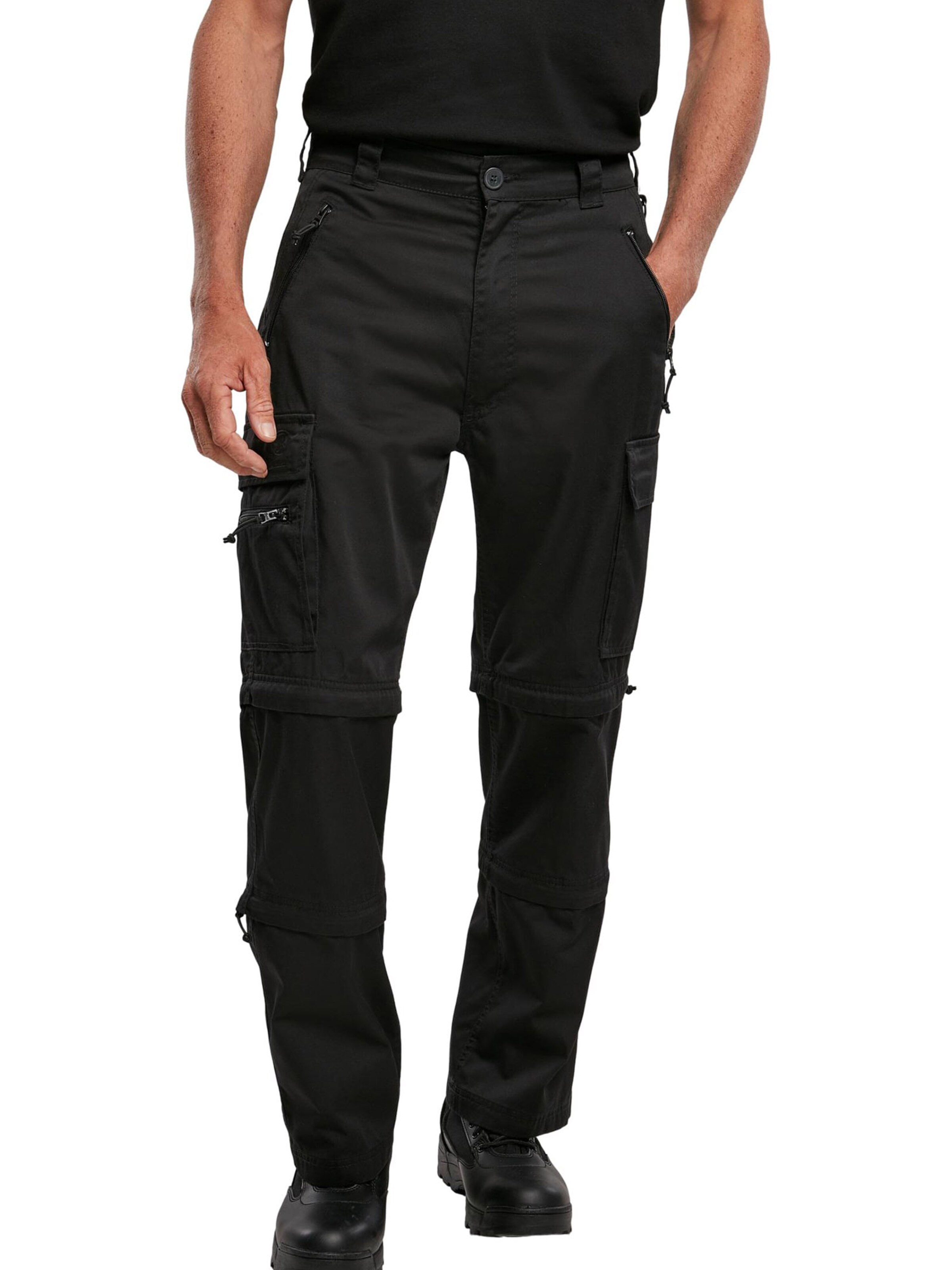 Brandit Klapptaskutega püksid 'Savannah' must