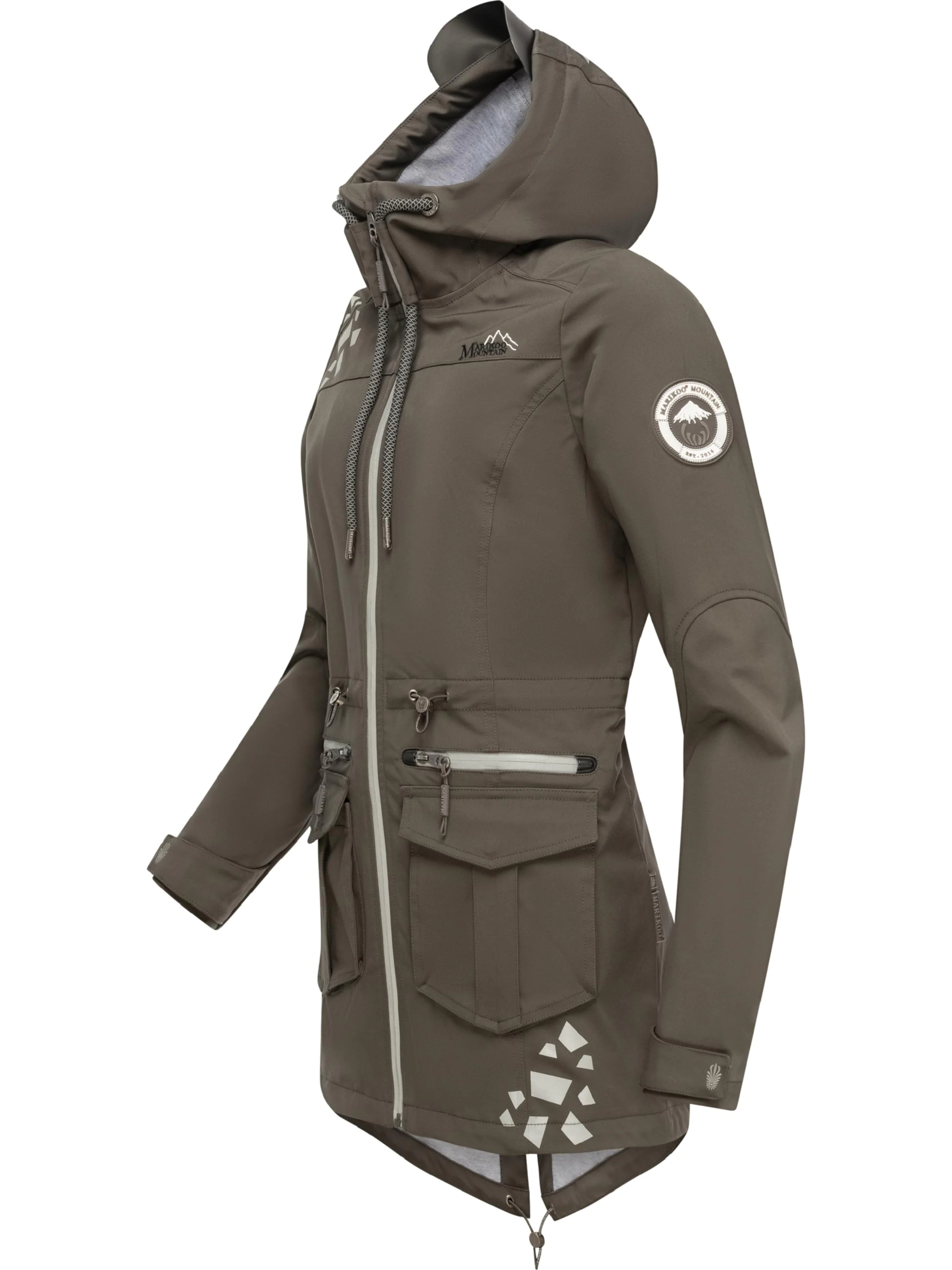 MARIKOO Funktsionaalne jope 'Ulissaa' hall / mudavärvid