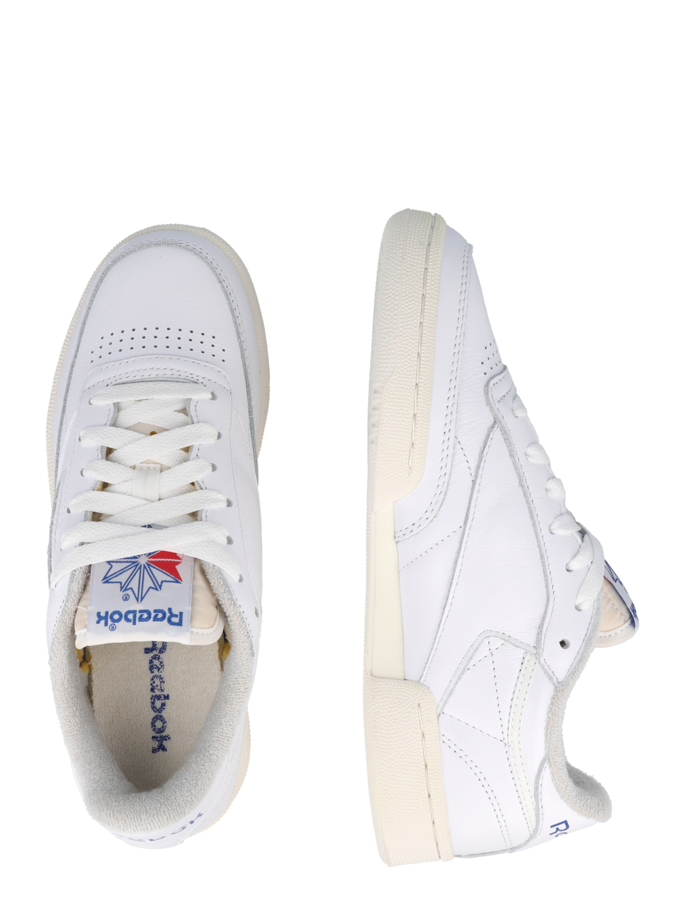 Reebok Madalad ketsid 'Club C 85' sinine / punane / valkjas