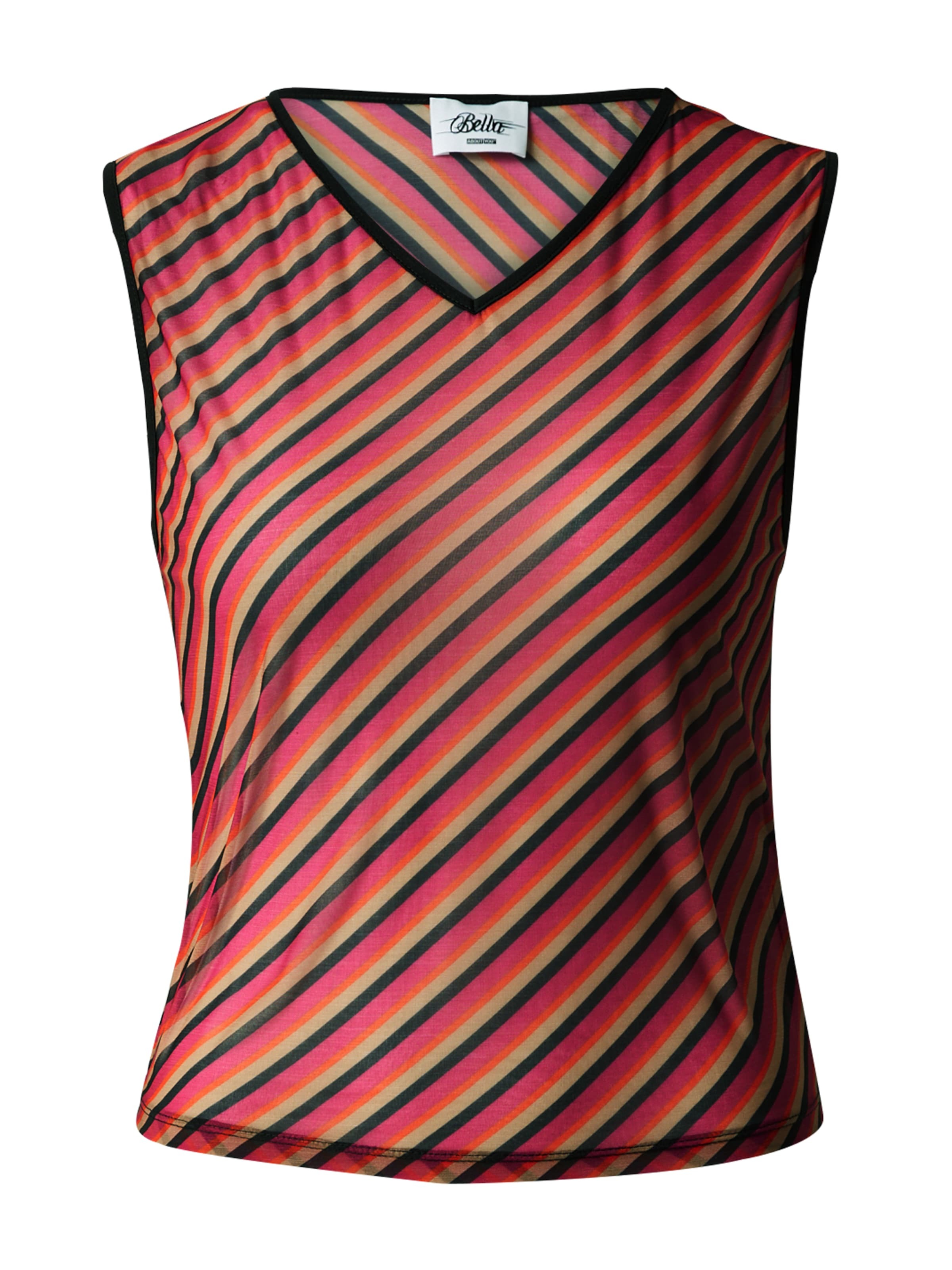 Bella x ABOUT YOU Topp 'Diana' liiv / roosa / tulipunane / must