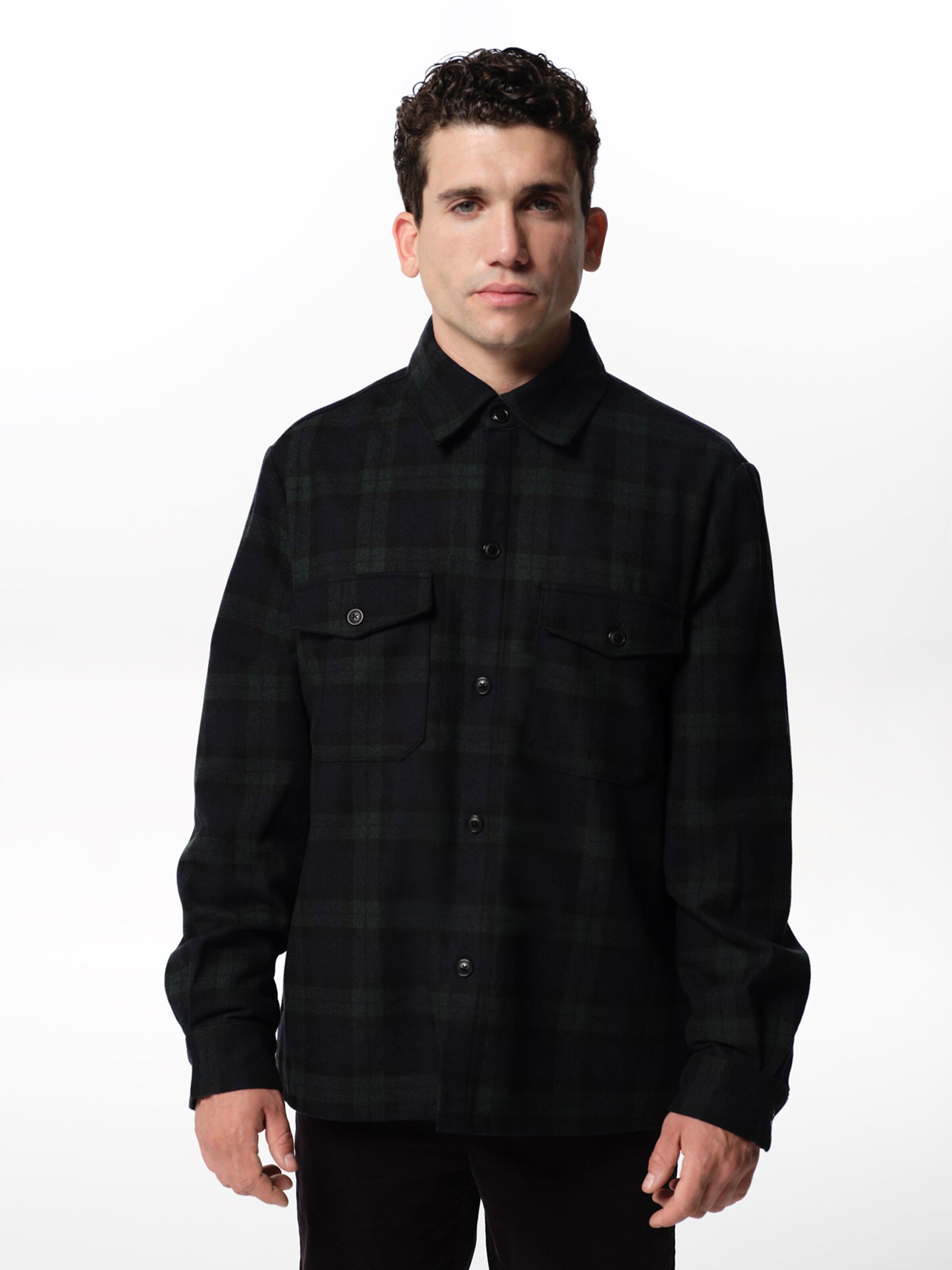 ABOUT YOU x Jaime Lorente Triiksärk 'Rene' meresinine / tumeroheline