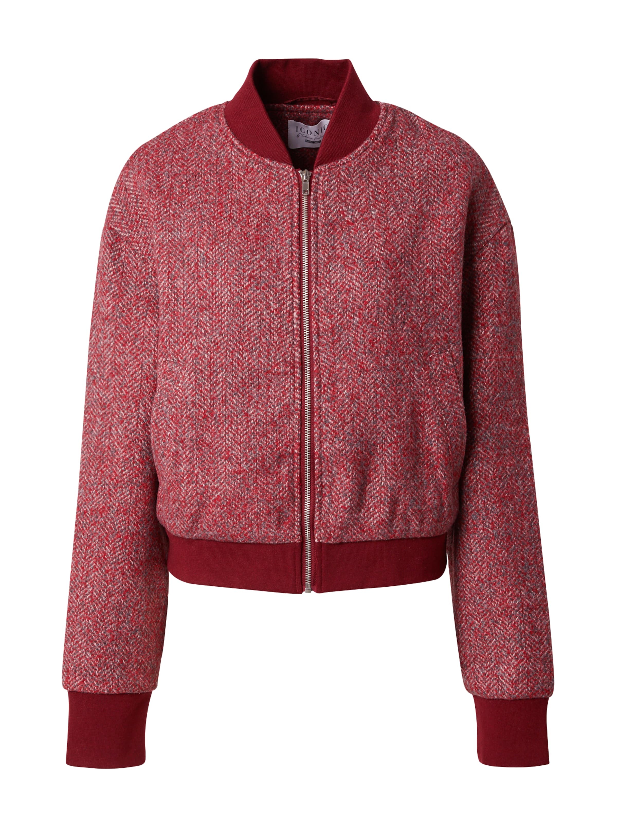 ABOUT YOU x Iconic by Tatiana Kucharova Kevad-sügisjope 'Orelia' tumepunane / meleeritud punane