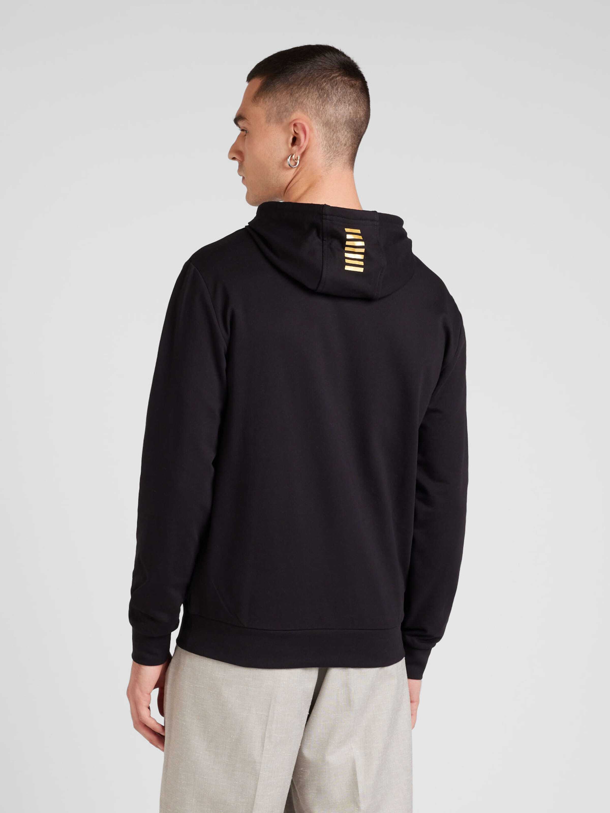 EA7 Emporio Armani Dressipluus kuld / must