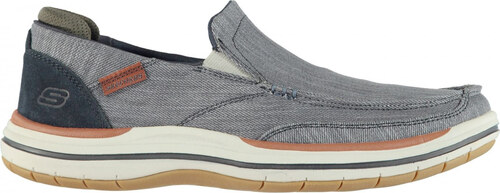 skechers elson amster mens slip on shoes