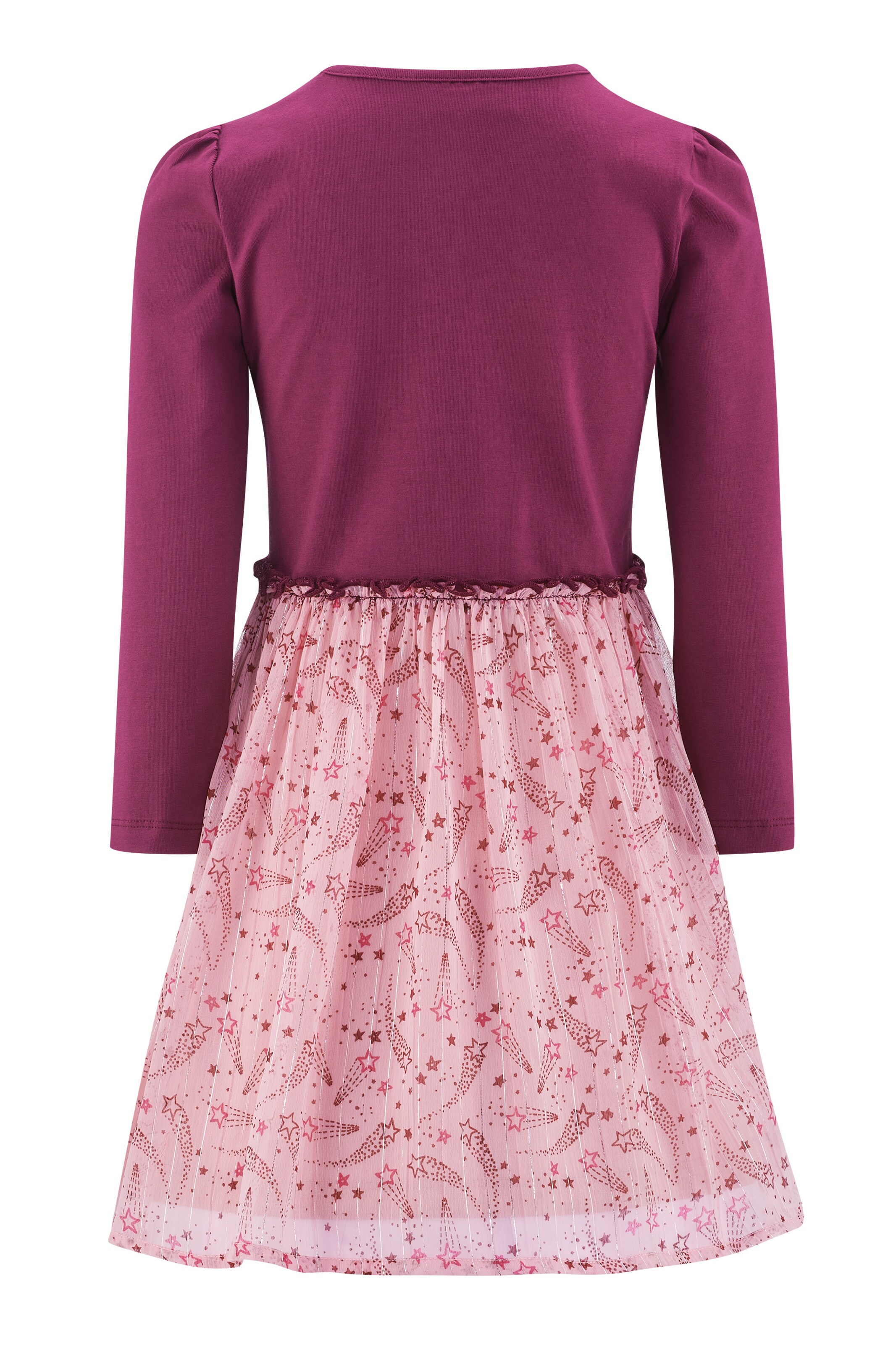 happy girls Kleit roosa / tumepunane / hõbe