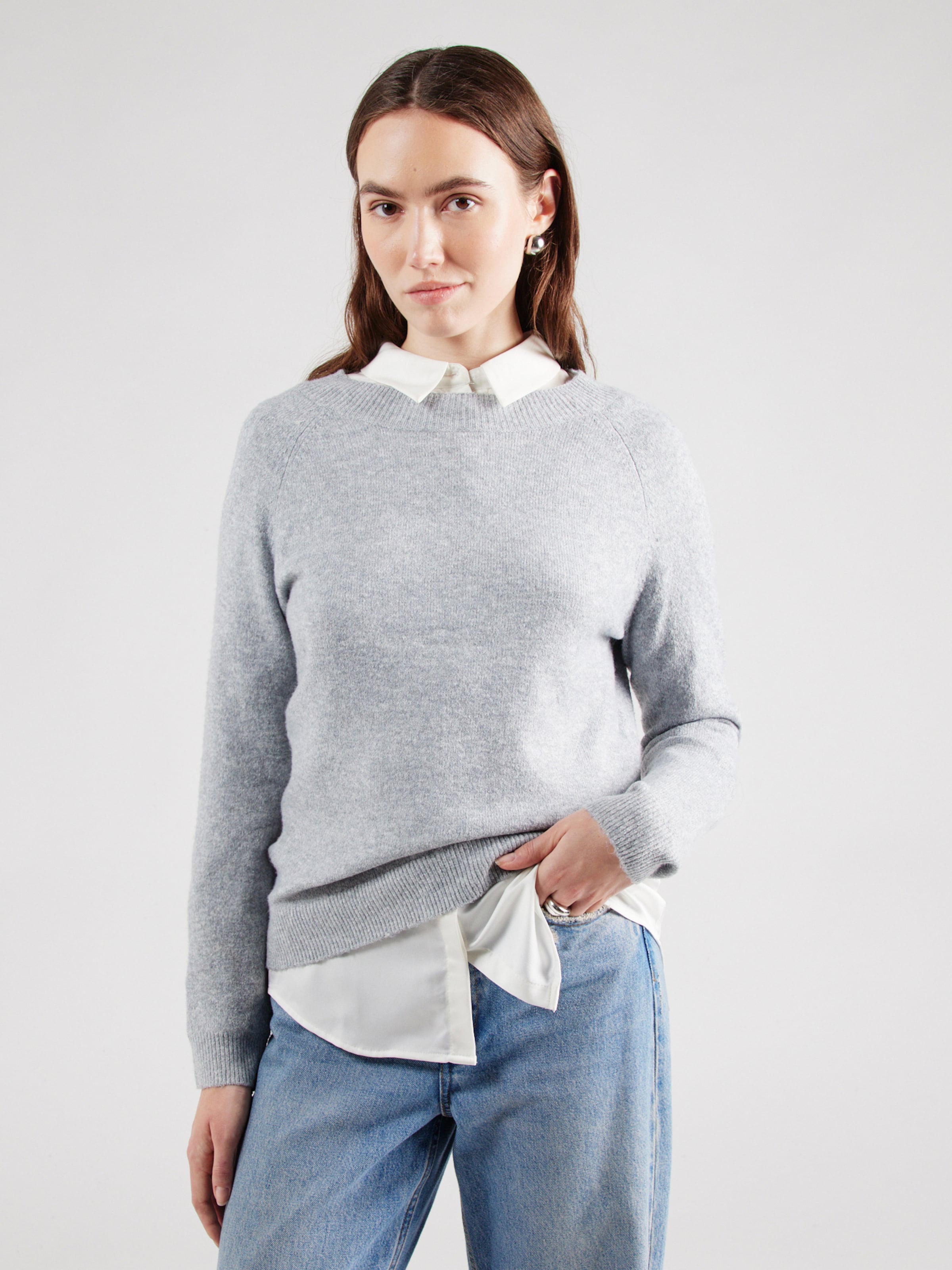 ONLY Kampsun 'ONLRica' meleeritud hall