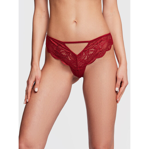 Nette Rose Juniper - Brazilian Slip Thong With Lace Adjustable Side Straps  