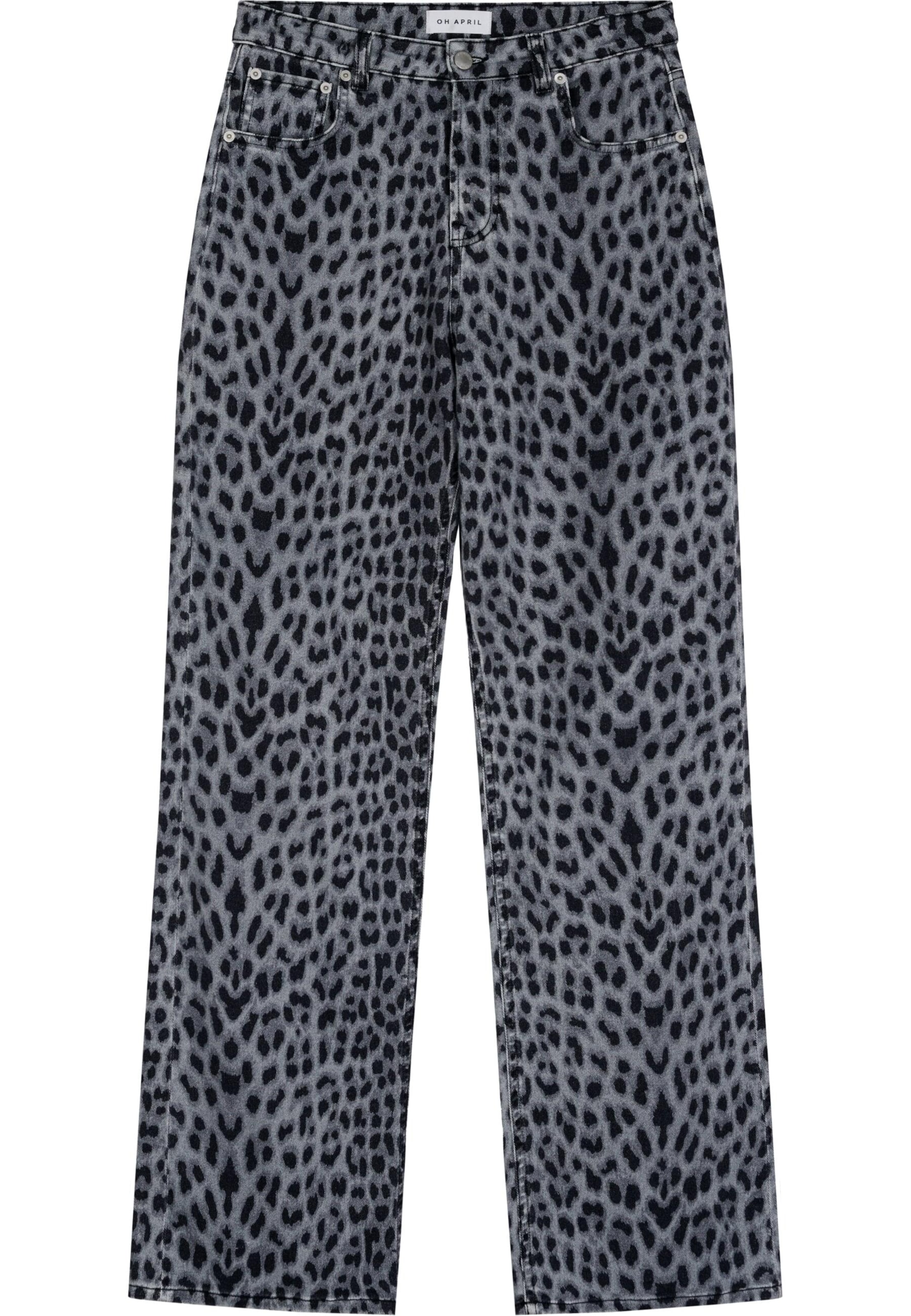 OH APRIL Teksapüksid 'Kai' hall / tumehall / must