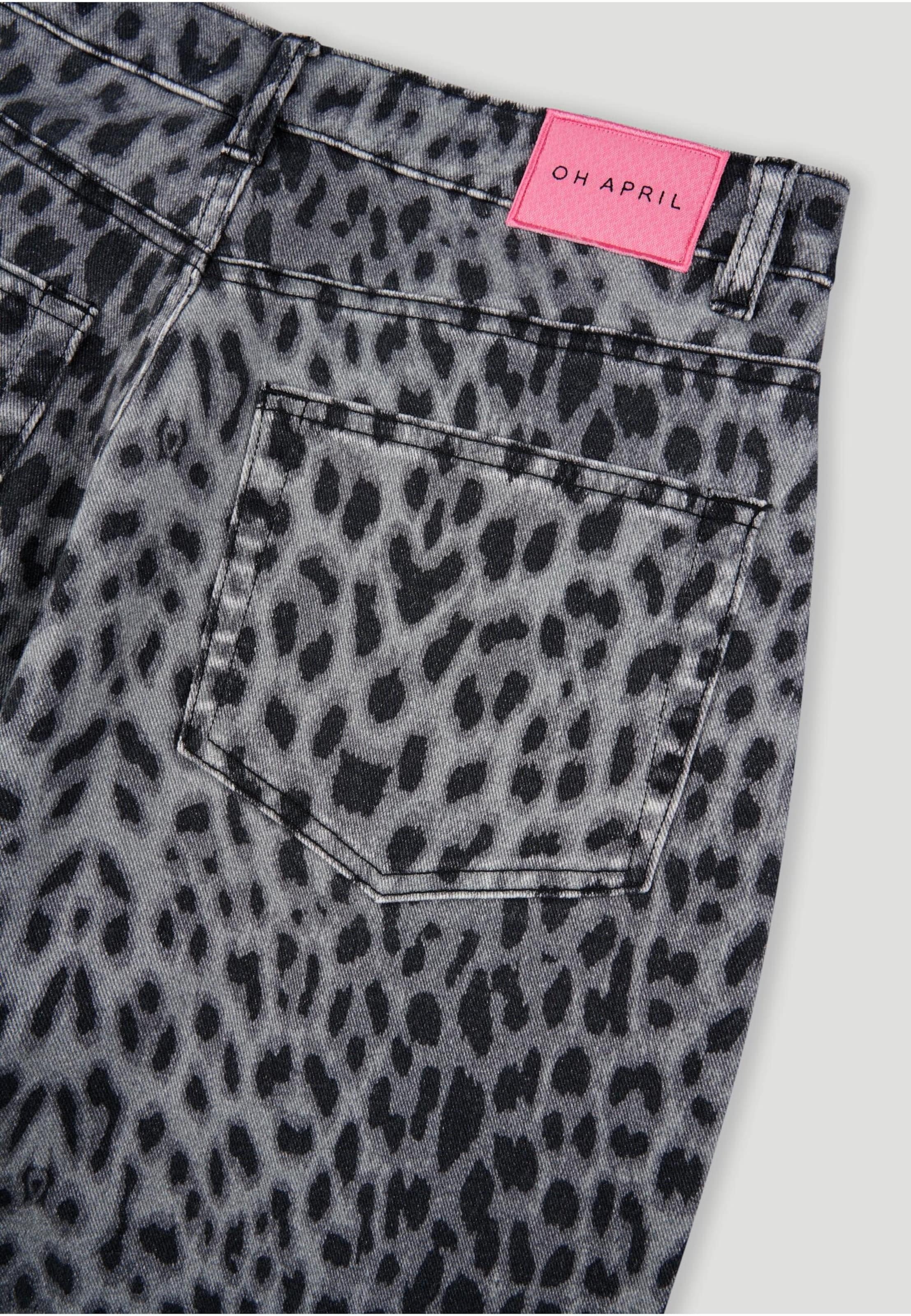 OH APRIL Teksapüksid 'Kai' hall / tumehall / must