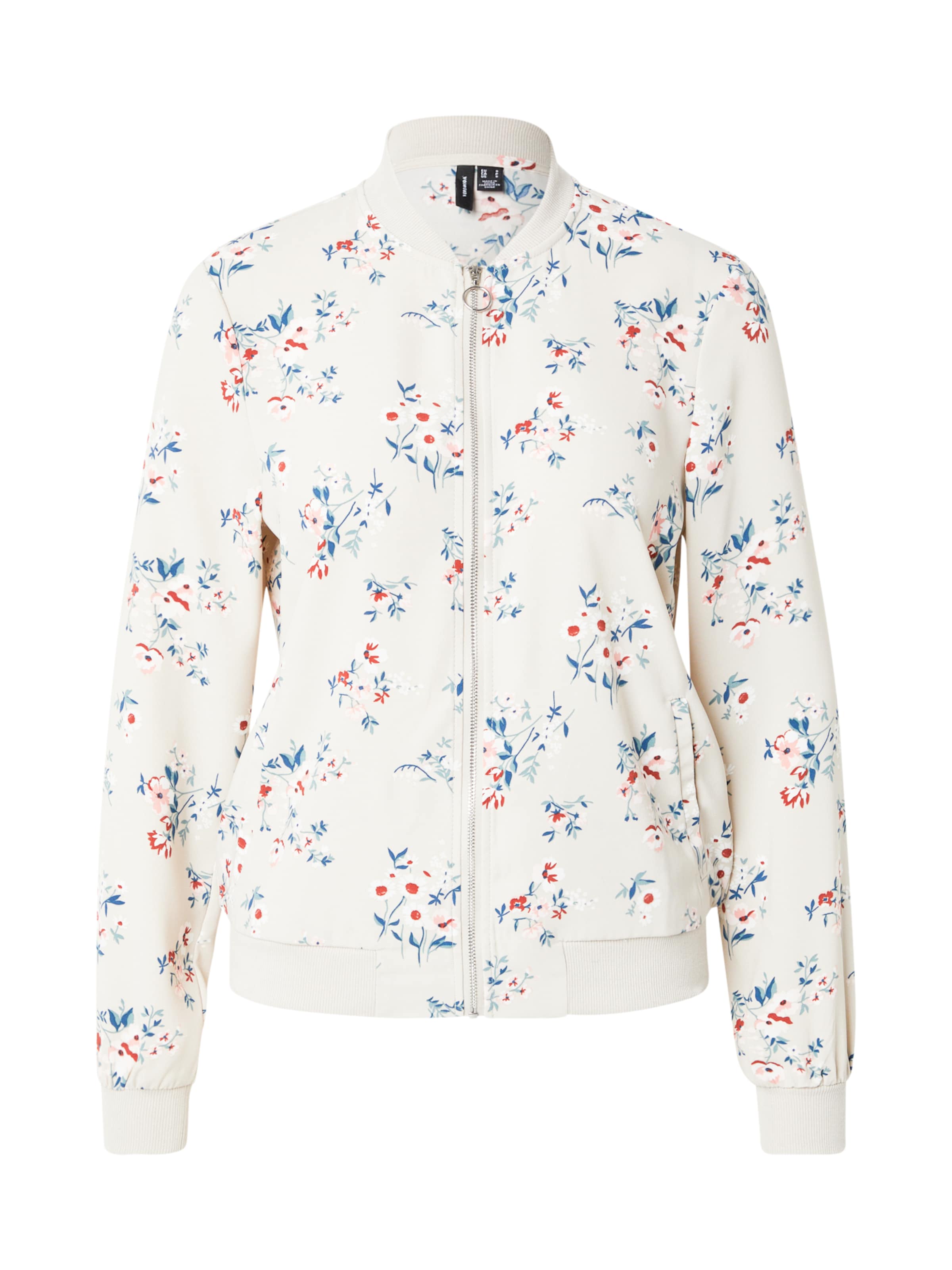 VERO MODA Kevad-sügisjope 'VMCoco' sinine / hõbehall / valge