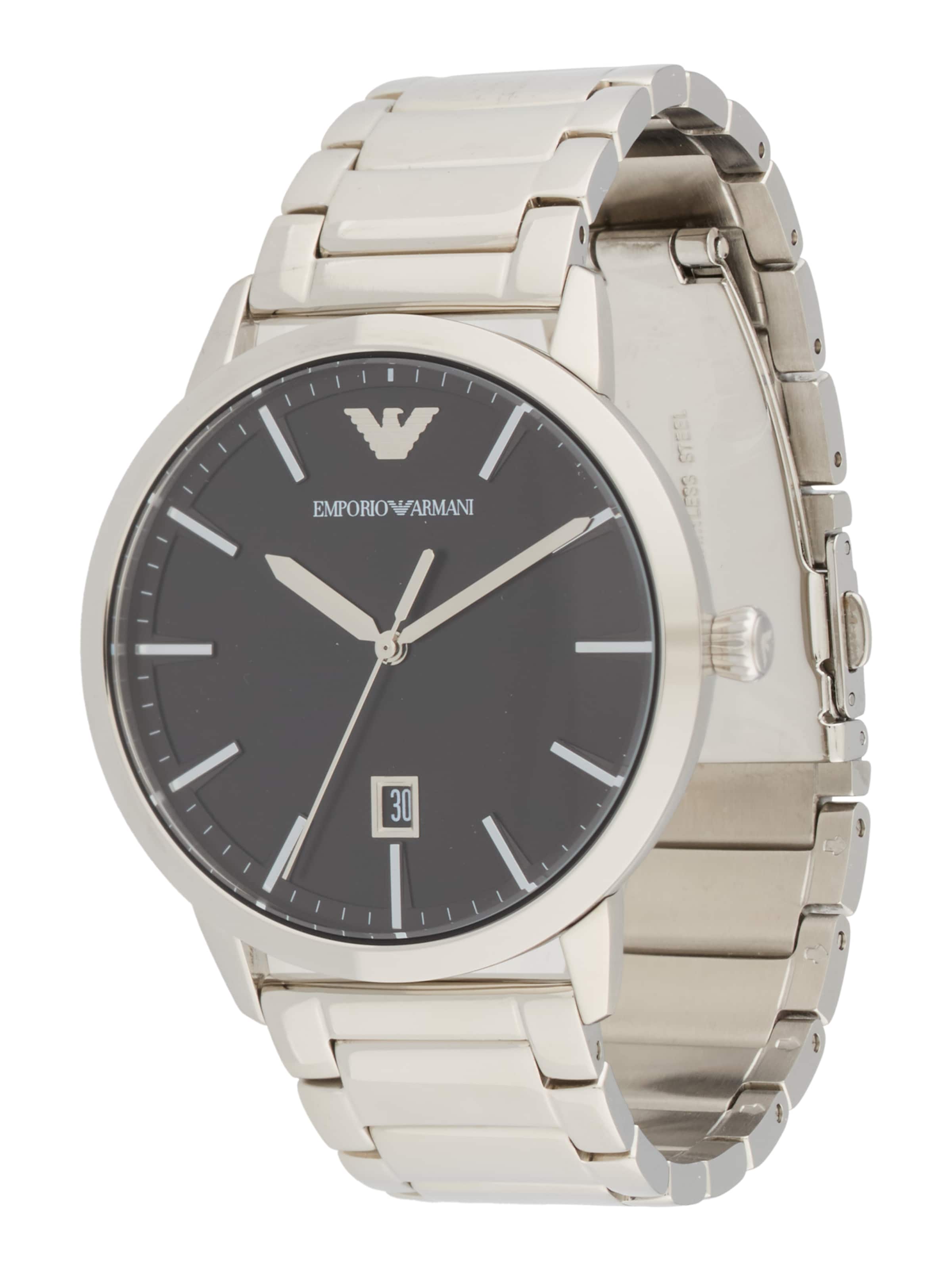 Emporio Armani Analoogkell must / hõbe