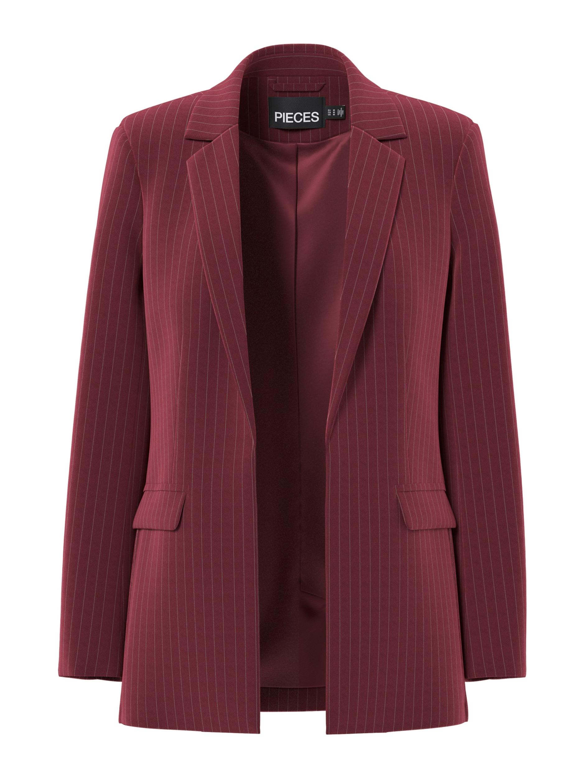 PIECES Bleiser 'PCBossy' rubiinpunane / valge