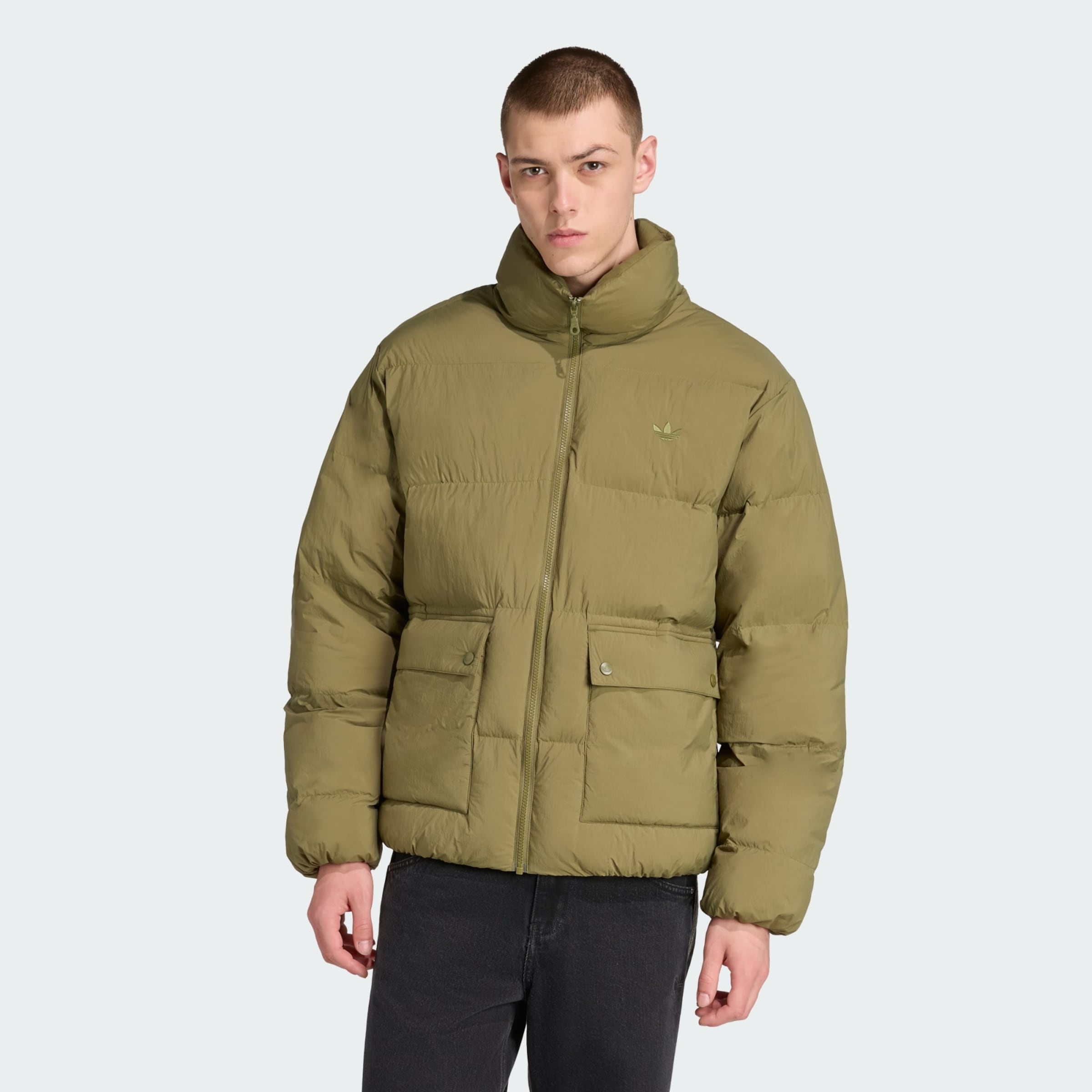 ADIDAS ORIGINALS Kevad-sügisjope 'Synthetic Down' oliiv