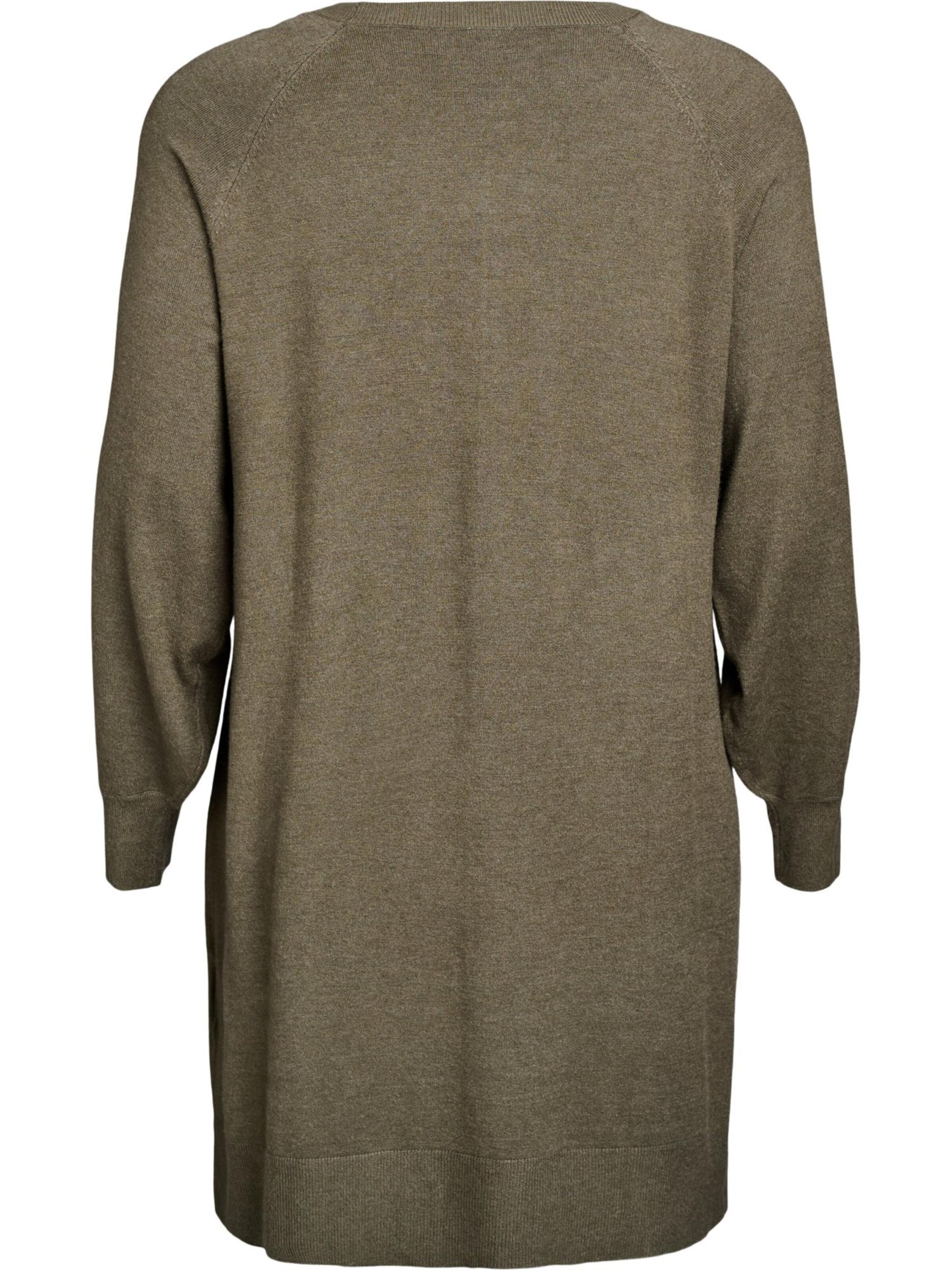 Zizzi Kootud kleit 'CAELLA' oliiv