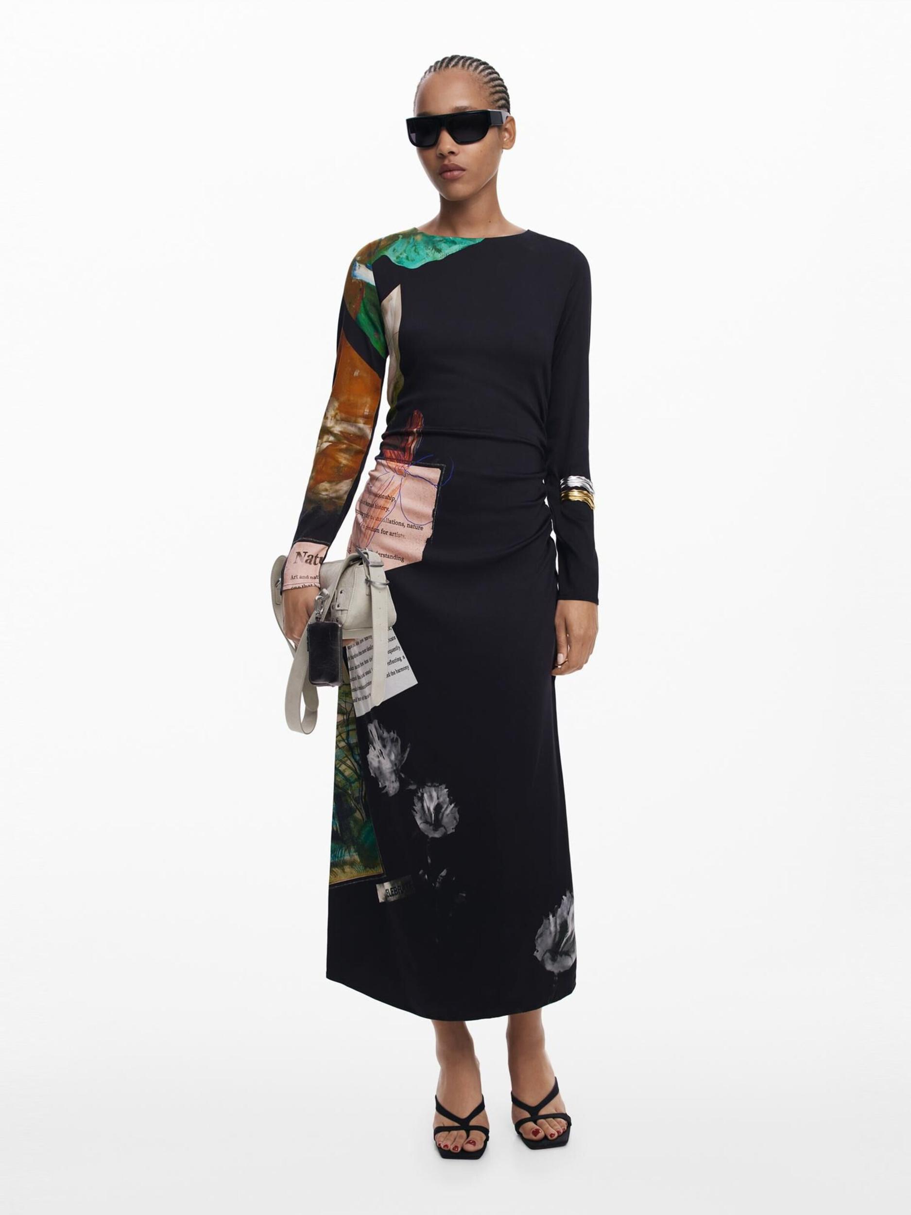 Desigual Kleit segavärvid / must