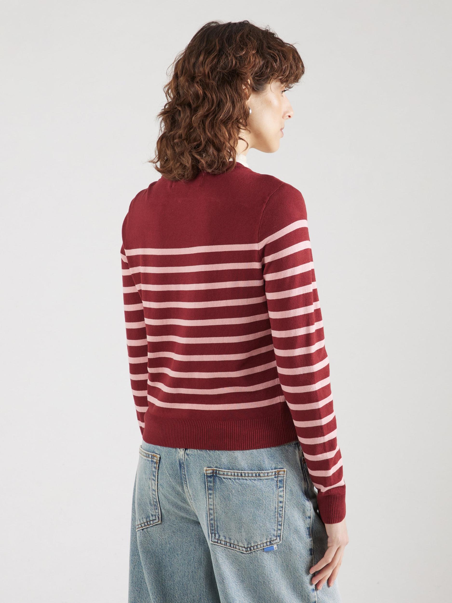 VERO MODA Kampsun 'VMDORY' roosa / veinipunane