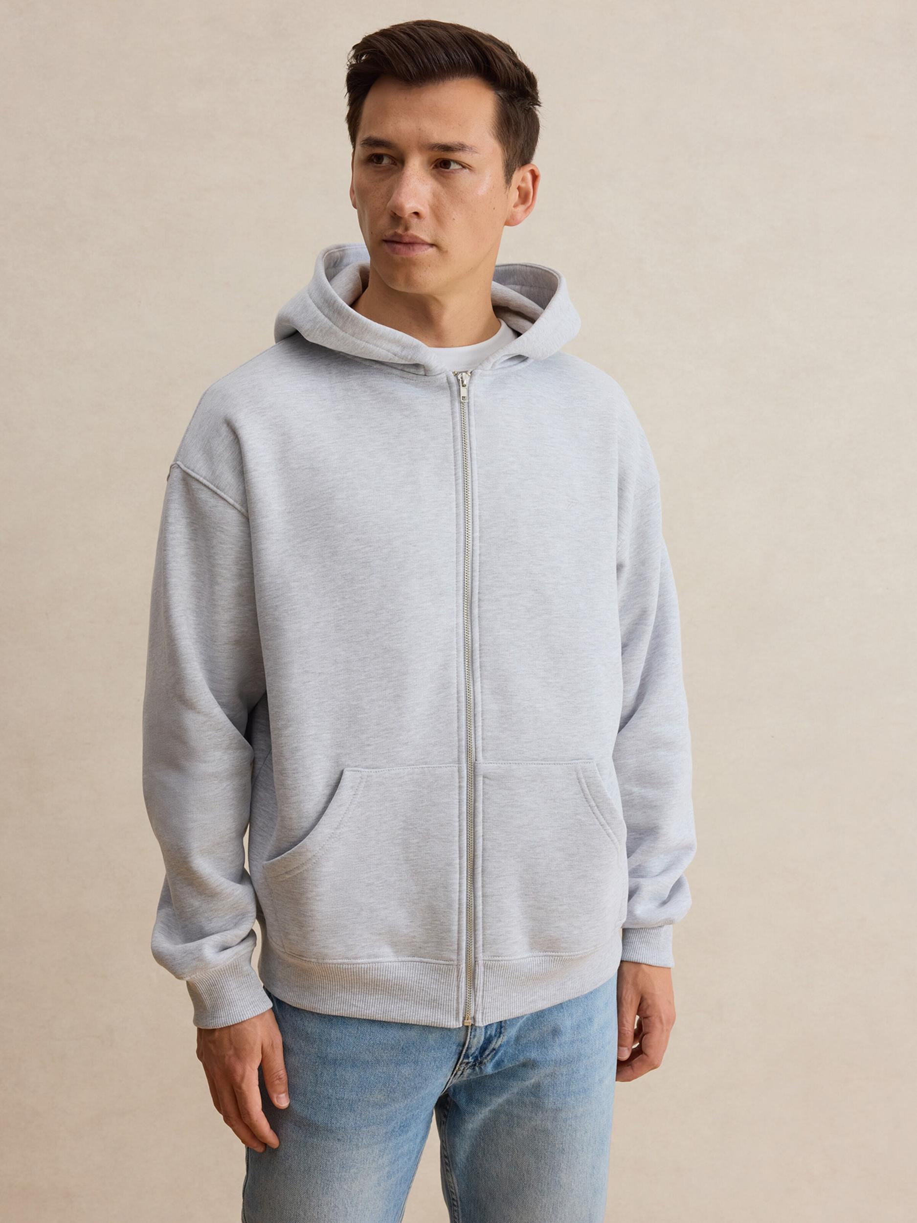 DAN FOX APPAREL Dressipluus 'Fabian' meleeritud hall