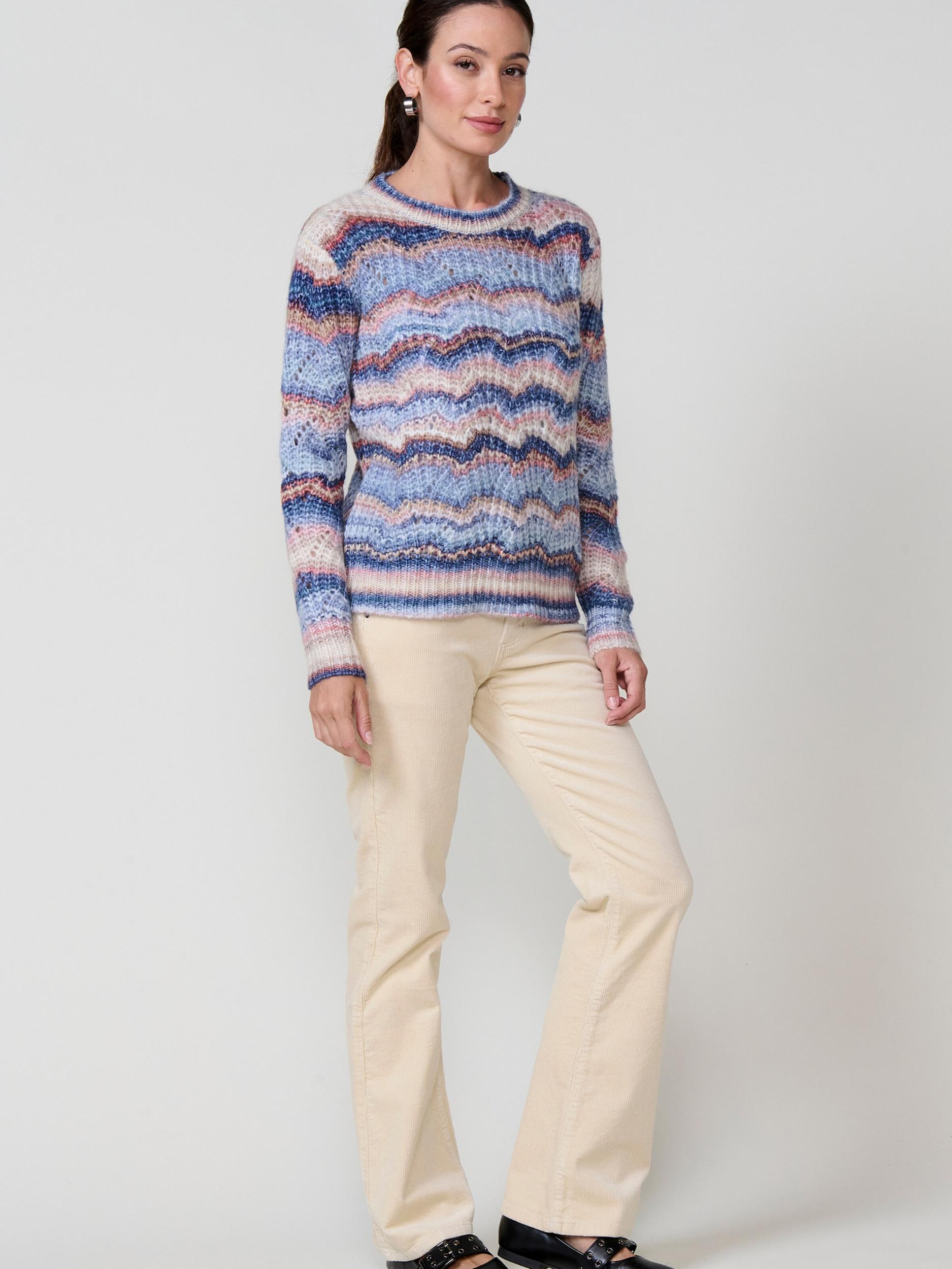 KOROSHI Kampsun sinine / tumesinine / oranž / roosa