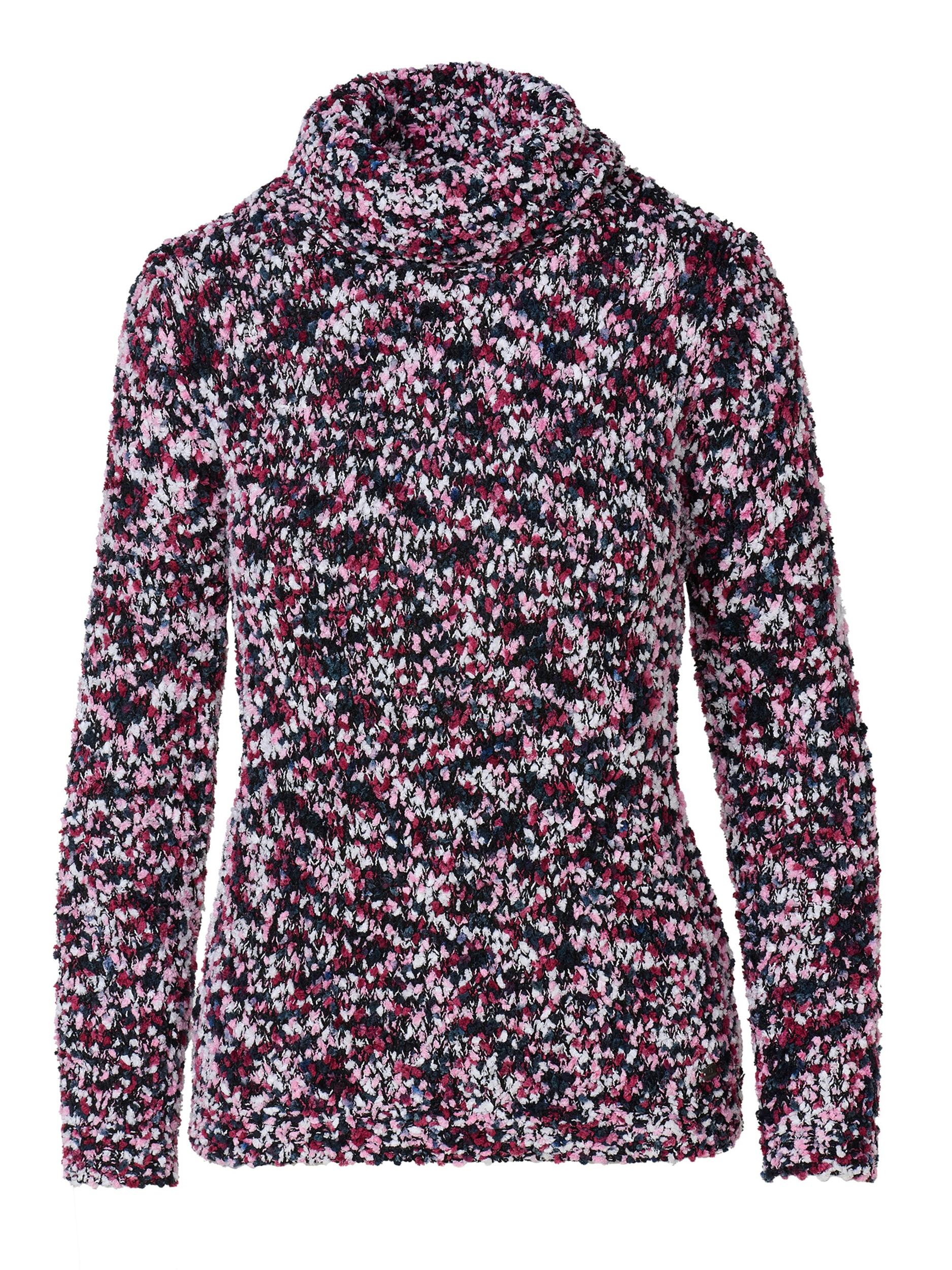 KOROSHI Kampsun petrooleum / vaarikas / heleroosa / valge