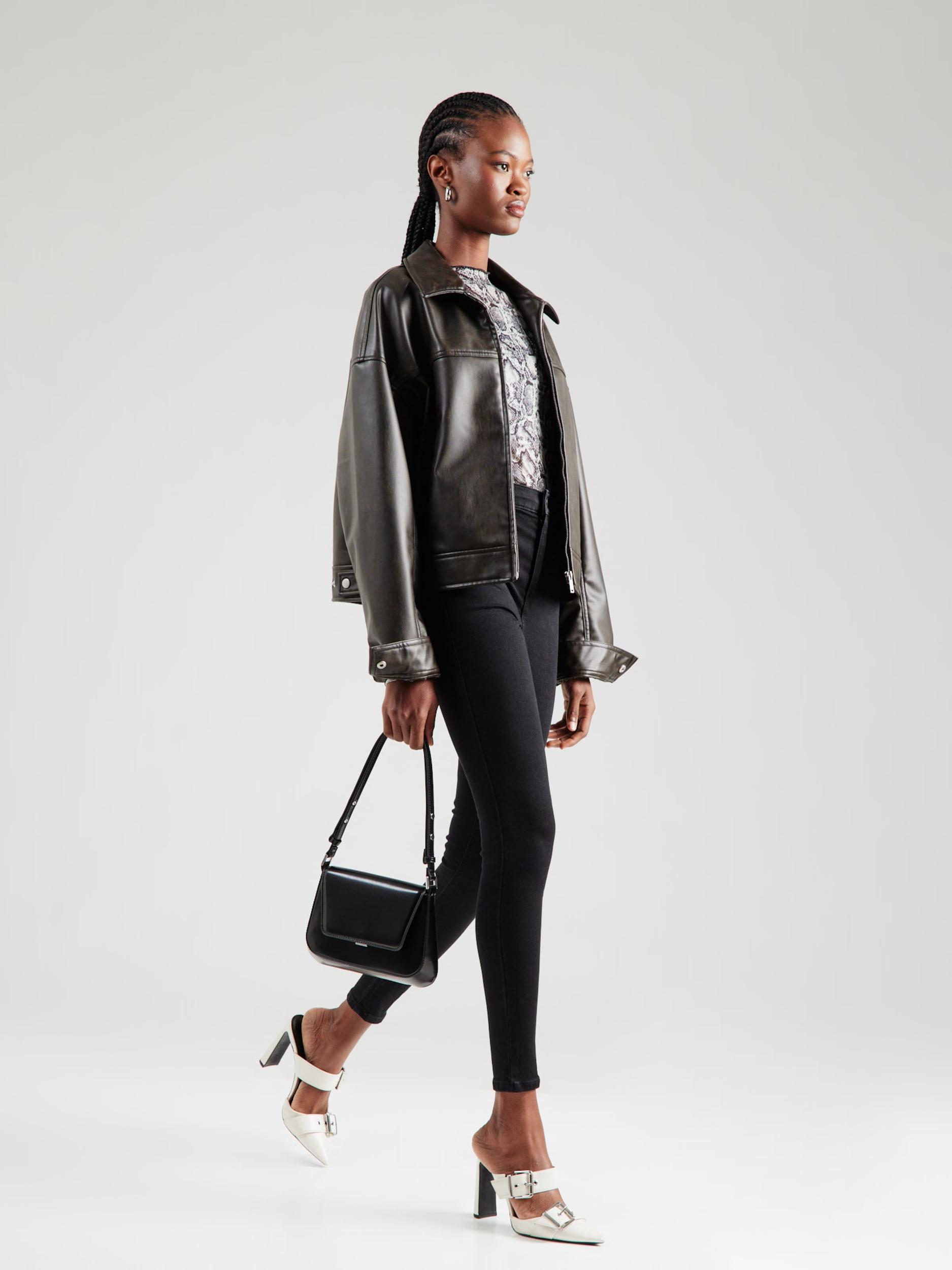 TOPSHOP Teksapüksid 'Joni' must teksariie